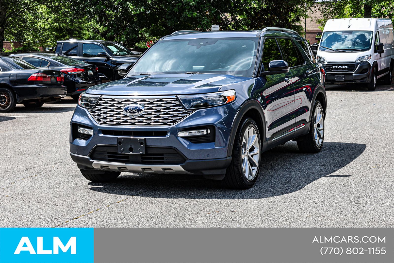 Used 2021 Blue Ford Platinum image 3