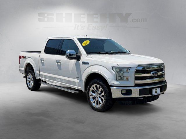 Used 2015 White Platinum Clearcoat Metallic Ford Lariat image 2
