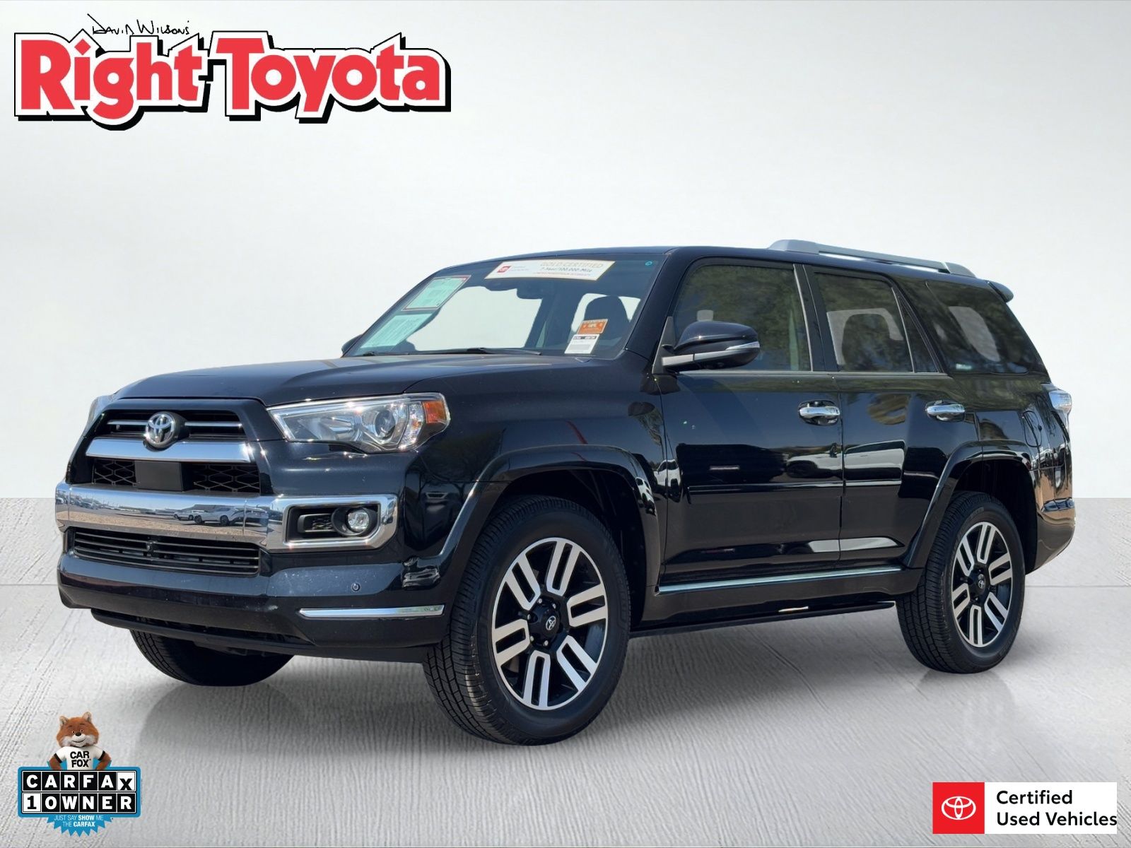 Midnight Black Metallic 2023 Toyota 4Runner Limited 4WD SUV / Crossover All-Wheel Drive 5-Speed Automatic