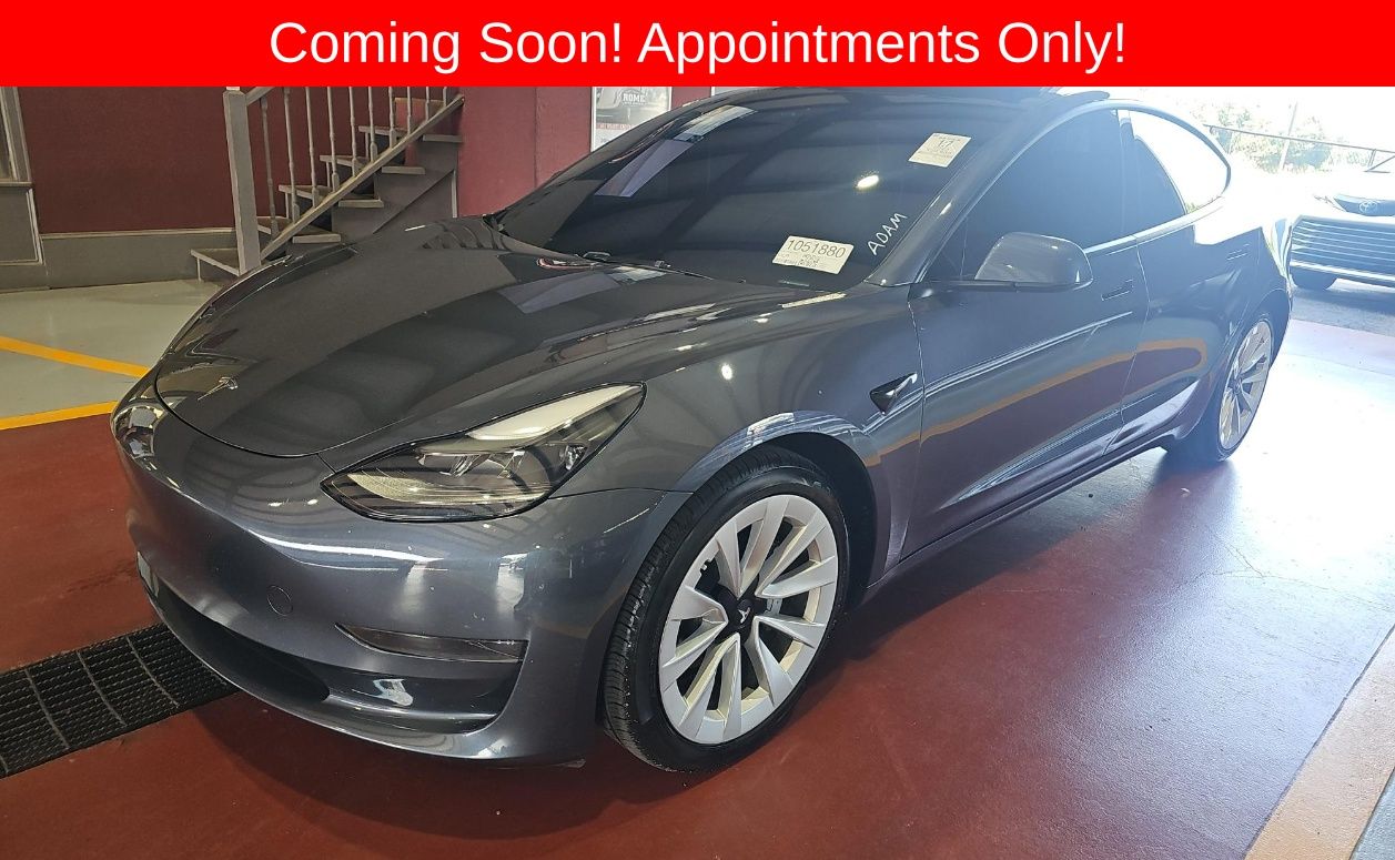 Midnight Silver Metallic 2023 Tesla Model 3 Sedan Rear-Wheel Drive 1-Speed Automatic