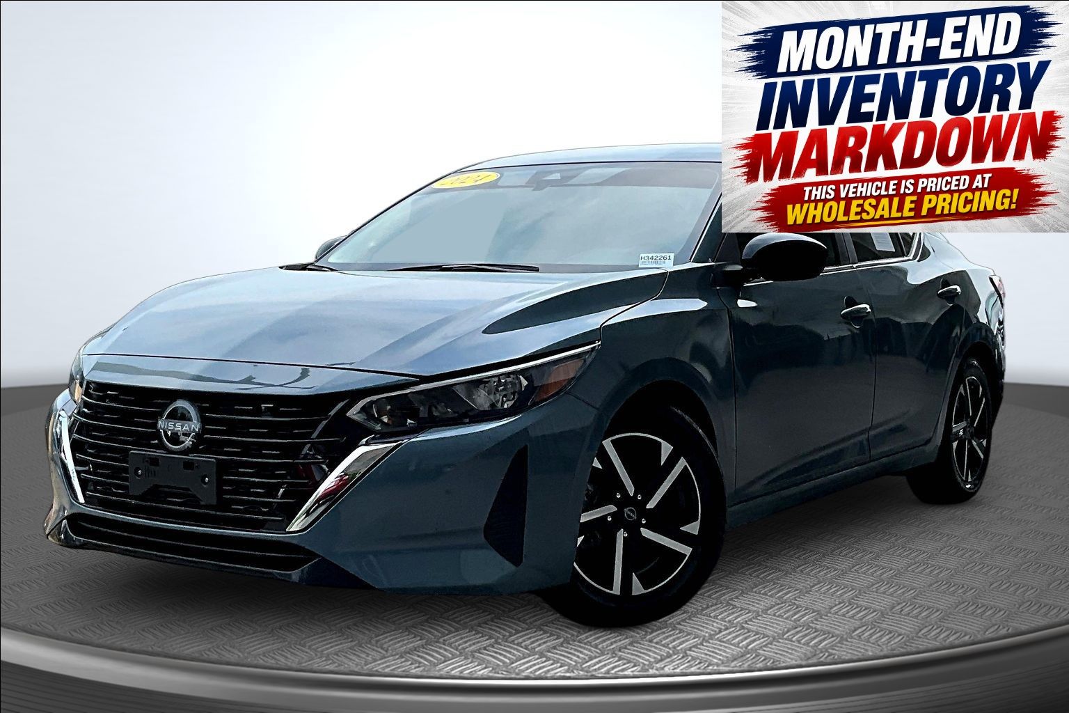 Atlantic Gray Metallic 2024 Nissan Sentra Sedan Front-Wheel Drive Continuously Variable Transmission