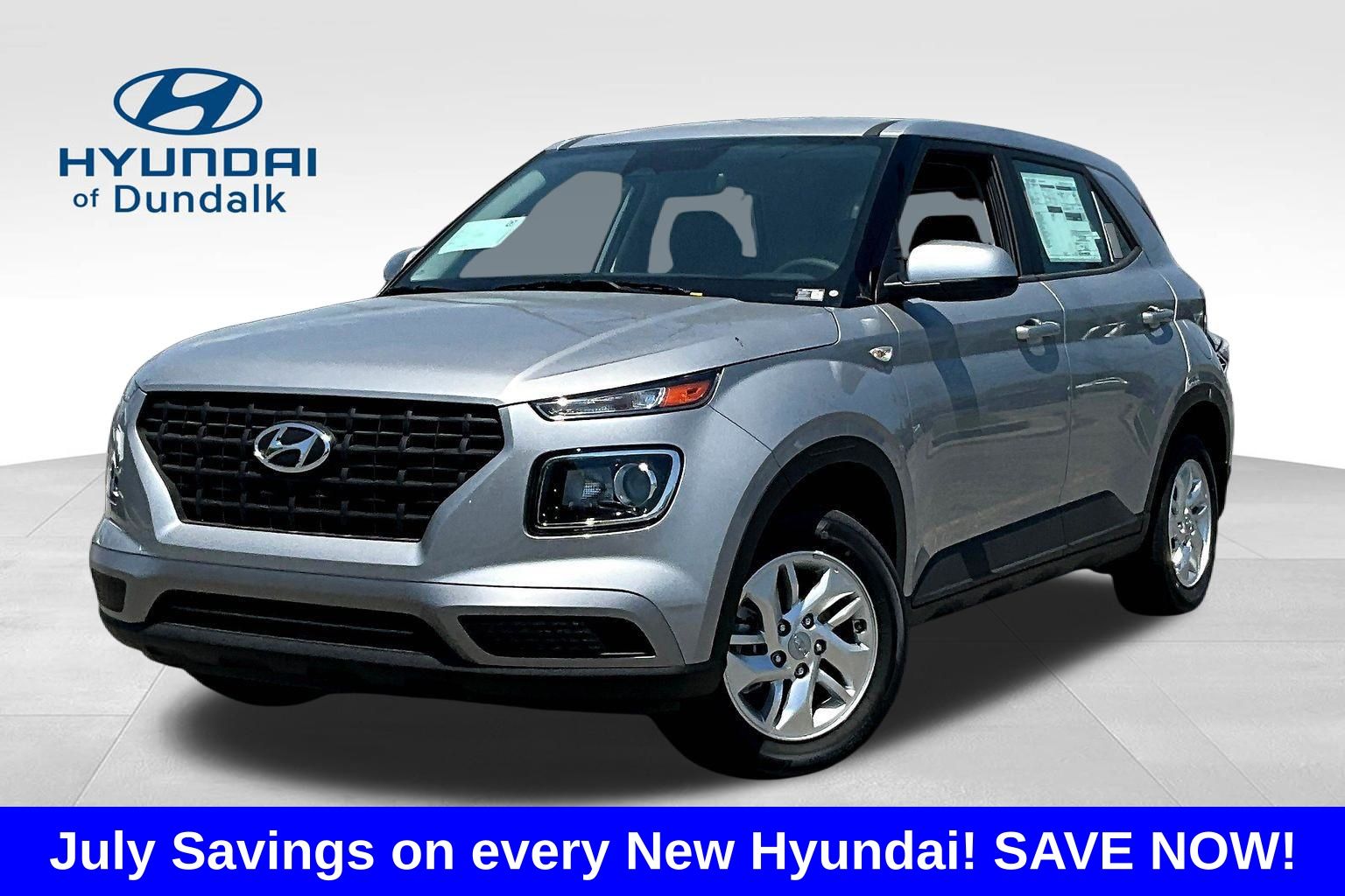 Shimmering Silver 2026 Hyundai Venue SUV / Crossover Front-Wheel Drive Continuously Variable Transmission