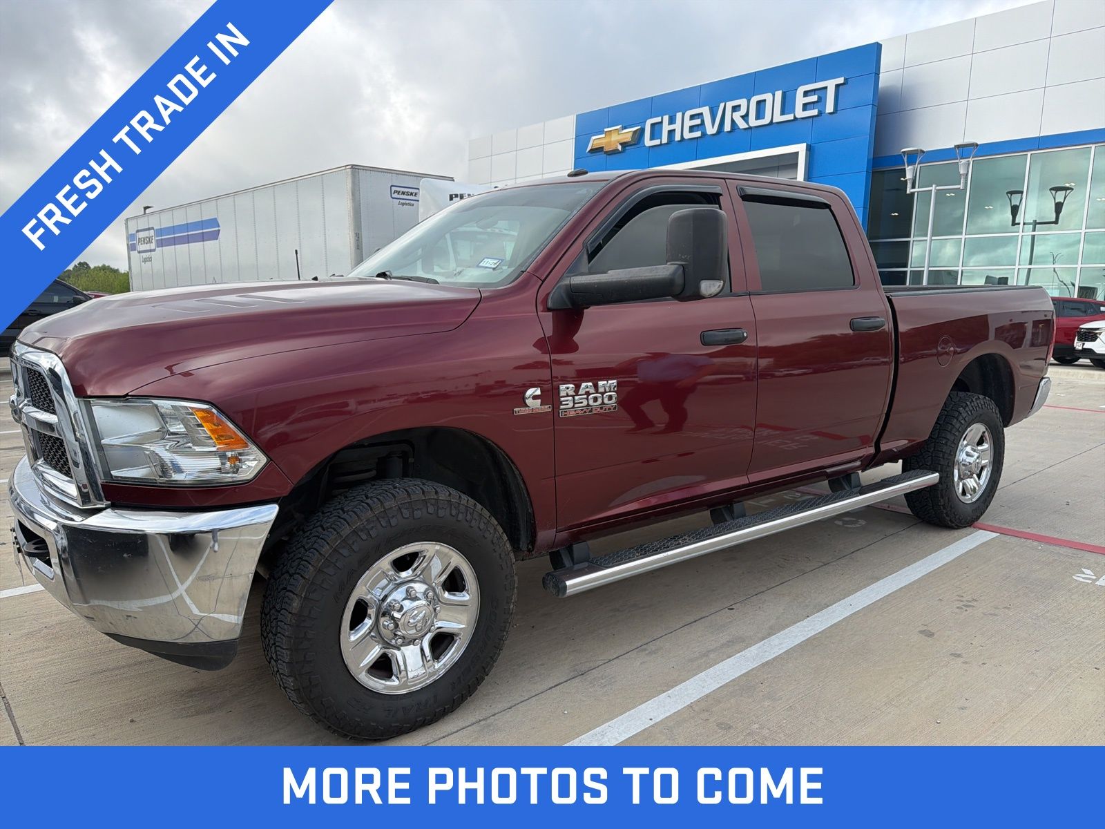Delmonico Red Pearlcoat 2017 RAM 3500 Tradesman Crew Cab 4WD Pickup Truck Four-Wheel Drive 6-Speed Automatic