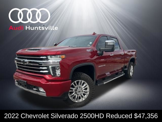 Cherry Red Tintcoat 2022 Chevrolet Silverado 2500HD High Country Crew Cab 4WD Pickup Truck Four-Wheel Drive Automatic