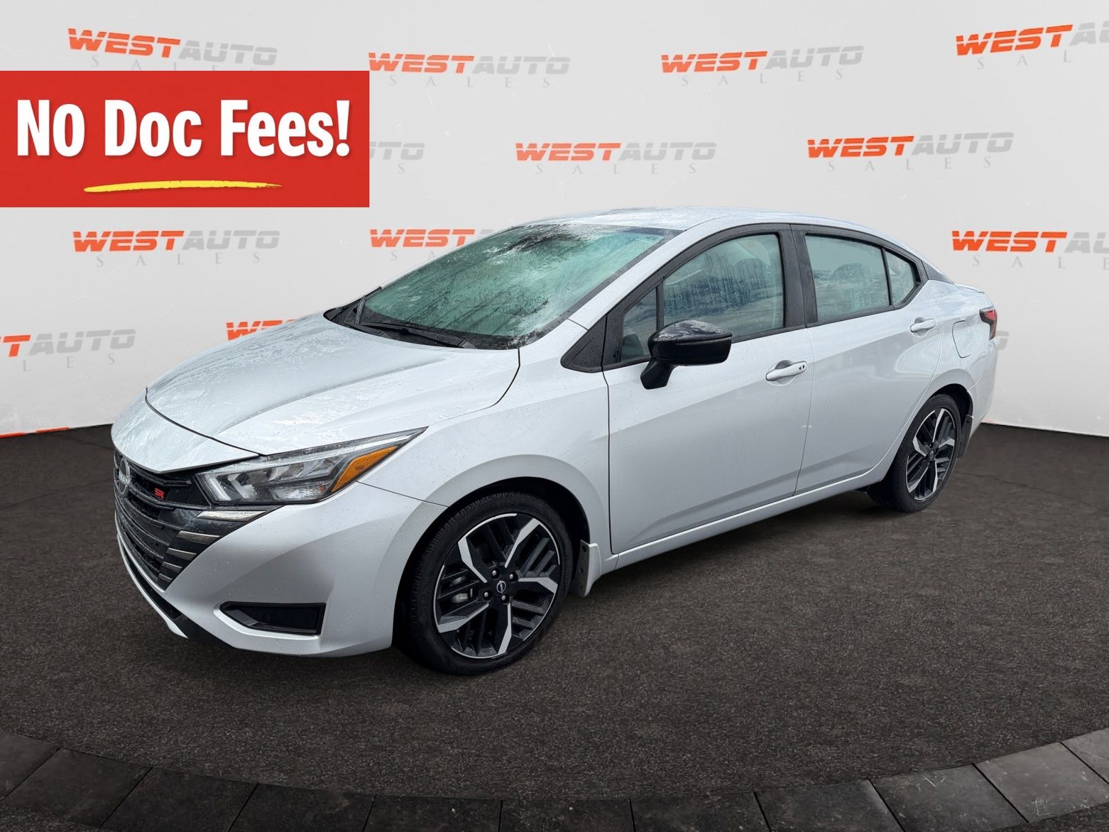 Brilliant Silver Metallic 2025 Nissan Versa Sedan Front-Wheel Drive Continuously Variable Transmission