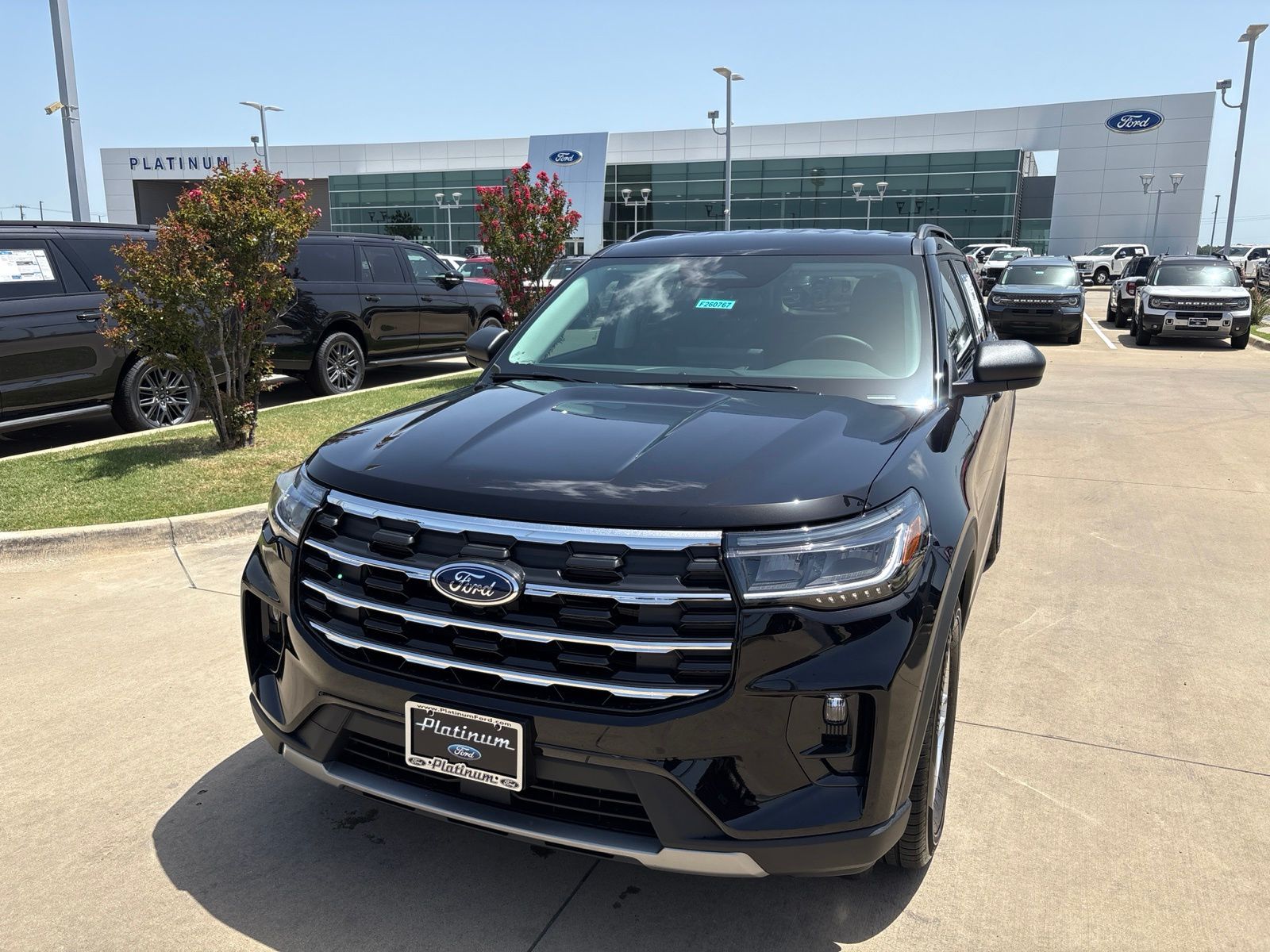 Agate Black Metallic 2026 Ford Explorer SUV / Crossover Rear-Wheel Drive Automatic