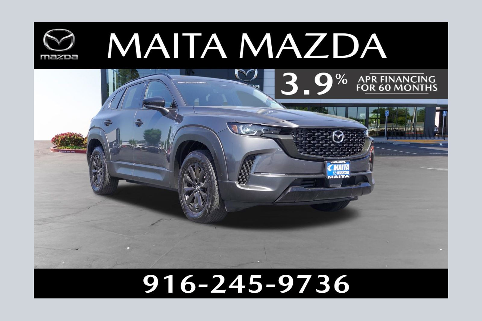Machine Gray Metallic 2025 Mazda CX-50 Hybrid Premium AWD SUV / Crossover All-Wheel Drive Continuously Variable Transmission