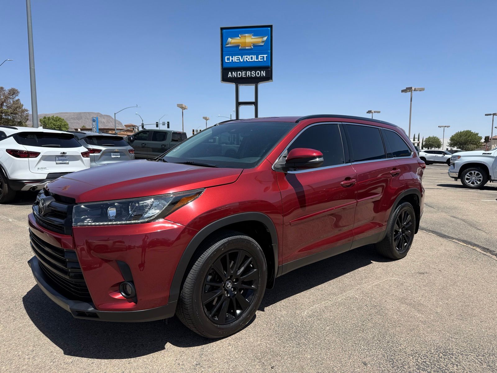 Salsa Red Pearl 2019 Toyota Highlander SUV / Crossover All-Wheel Drive 8-Speed Automatic