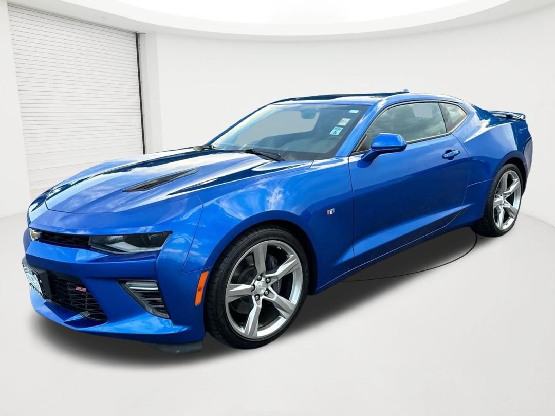 Hyper Blue Metallic 2018 Chevrolet Camaro Coupe Rear-Wheel Drive 8-Speed Automatic