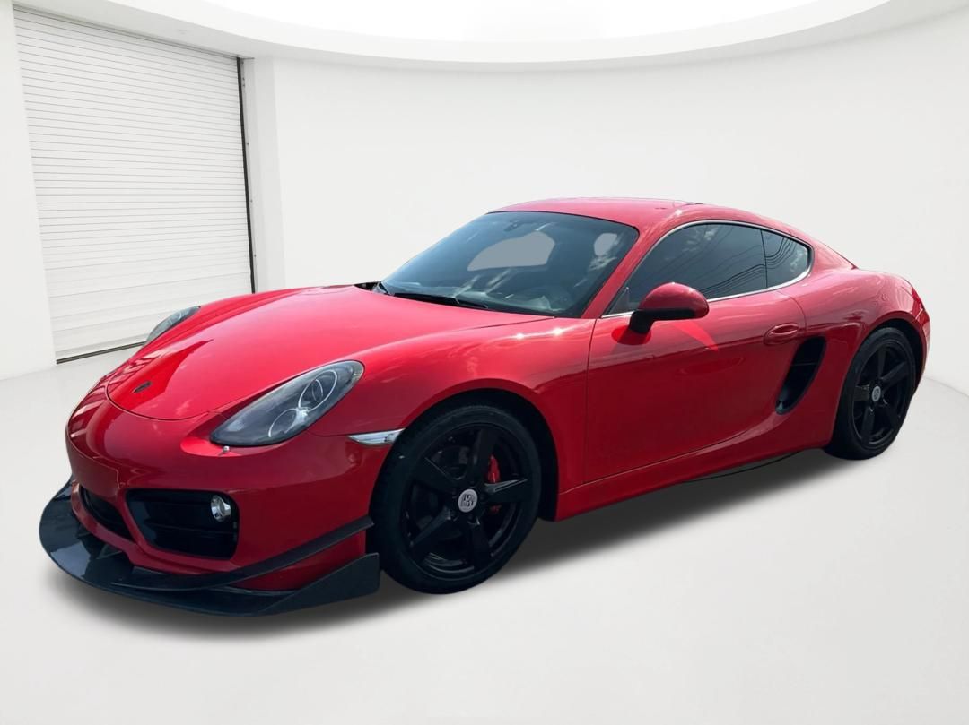 Red 2014 Porsche Cayman Coupe Rear-Wheel Drive 7-Speed Automatic