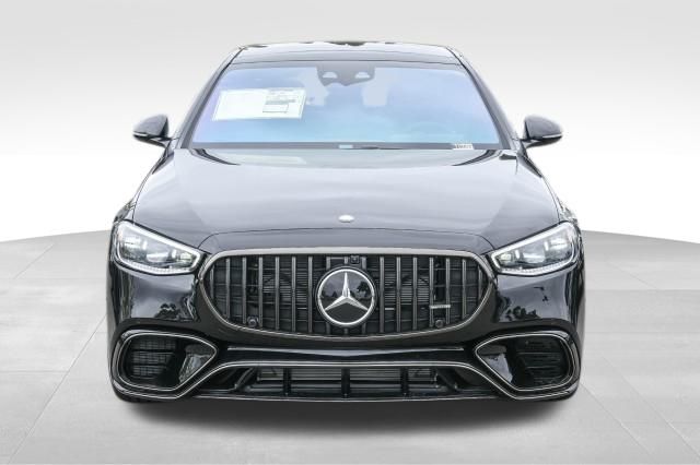New Obsidian Black Metallic 2025 Mercedes-Benz S-Class S 63 E AMG