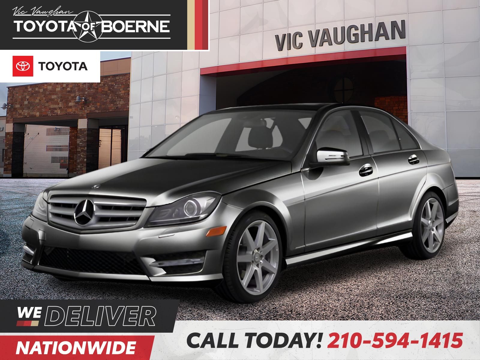 Black 2012 Mercedes-Benz C-Class Sedan 7-Speed Automatic