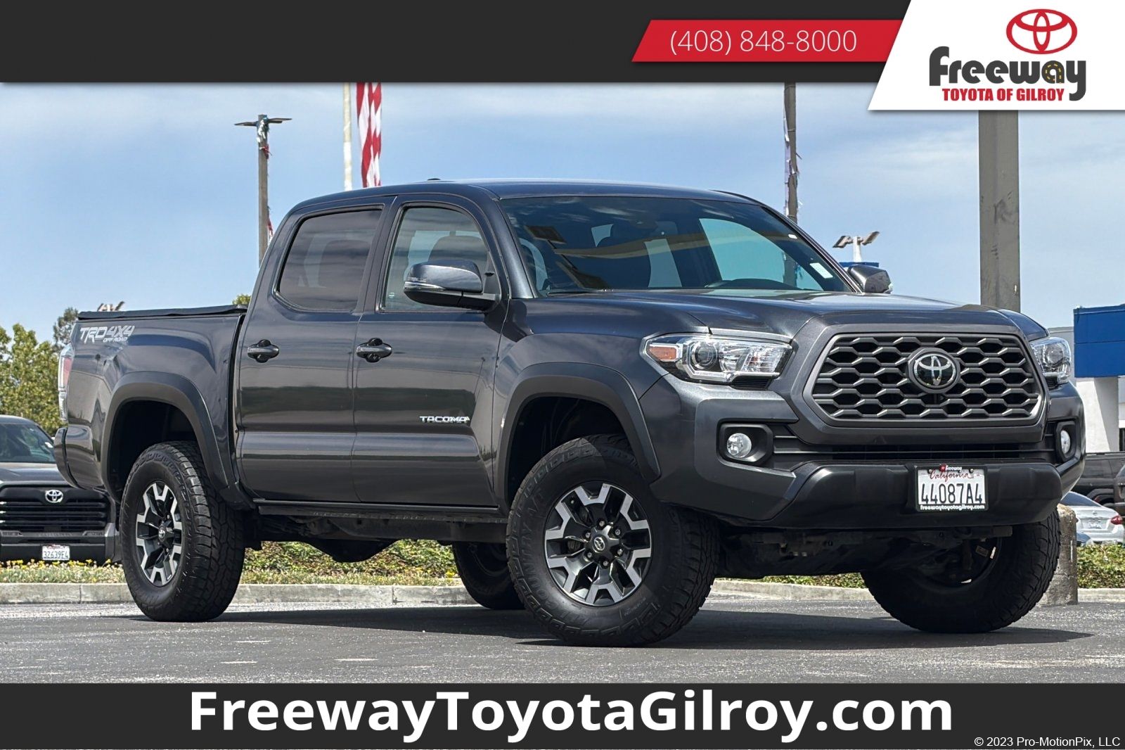 Magnetic Gray Metallic 2023 Toyota Tacoma Pickup Truck Four-Wheel Drive 6-Speed Automatic