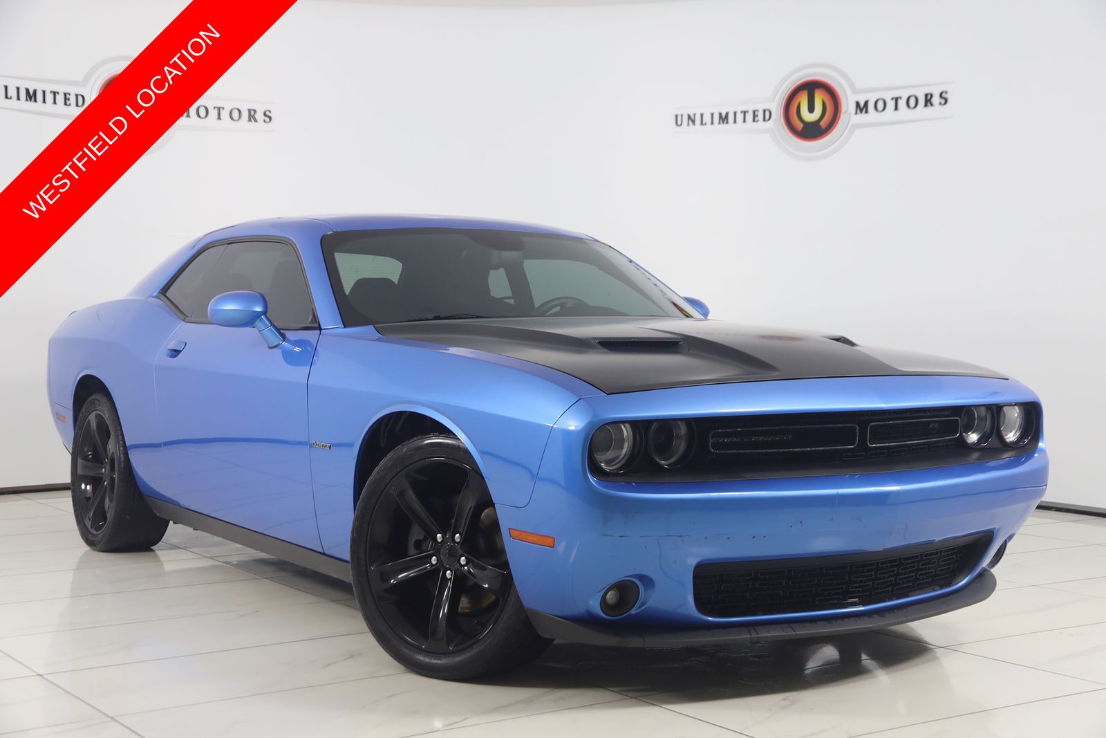 B5 Blue Pearlcoat 2015 Dodge Challenger Coupe Rear-Wheel Drive 8-Speed Automatic