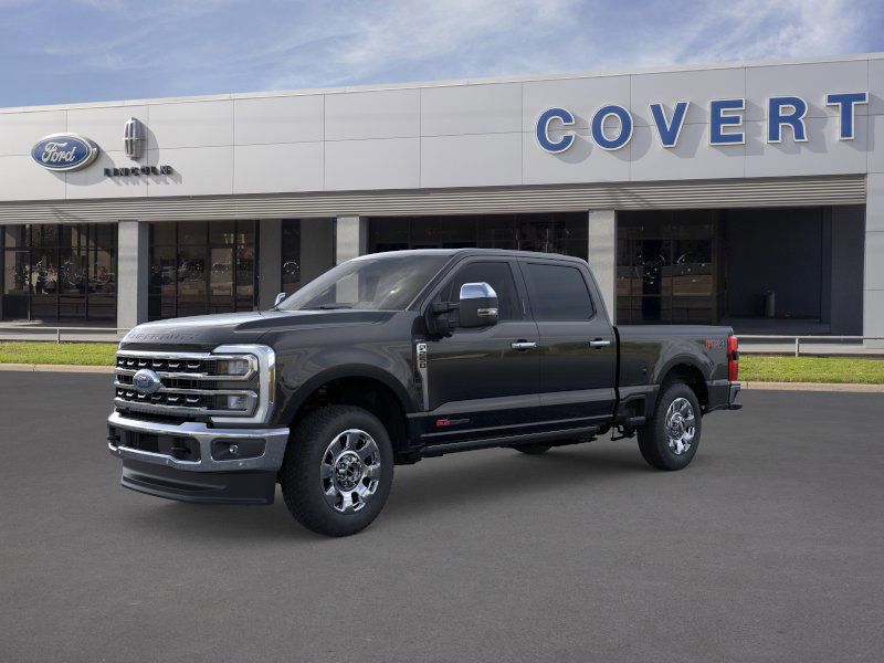 Black Metallic 2025 Ford F-250 Super Duty Lariat Crew Cab 4WD Pickup Truck Four-Wheel Drive Automatic