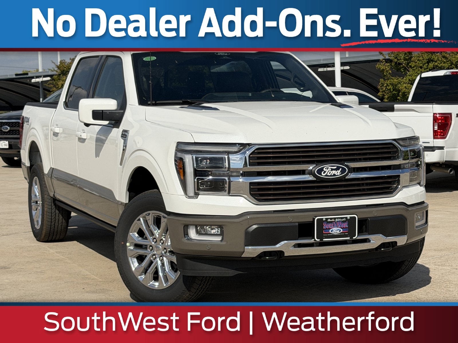 Star White Metallic Tri-Coat 2026 Ford F-150 Pickup Truck Four-Wheel Drive Automatic