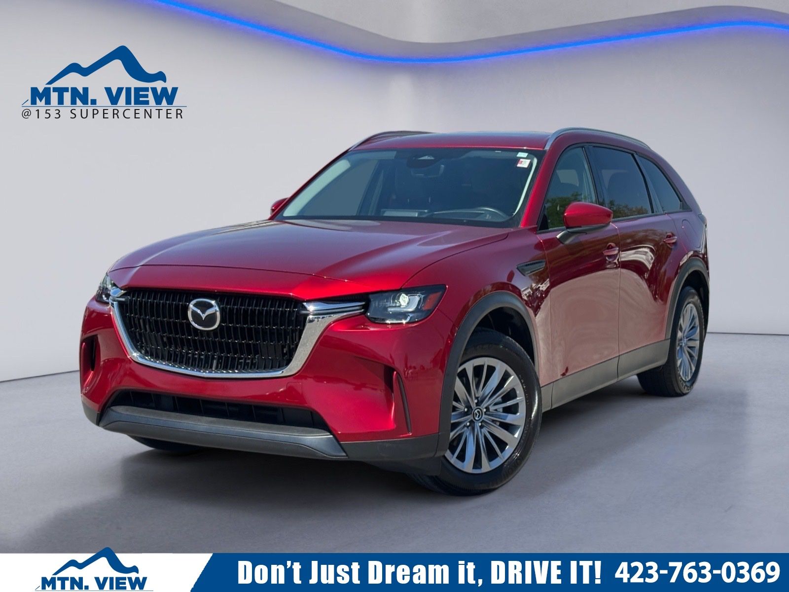 Soul Red Crystal Metallic 2024 Mazda CX-90 3.3 Turbo Preferred Plus AWD SUV / Crossover All-Wheel Drive 8-Speed Automatic