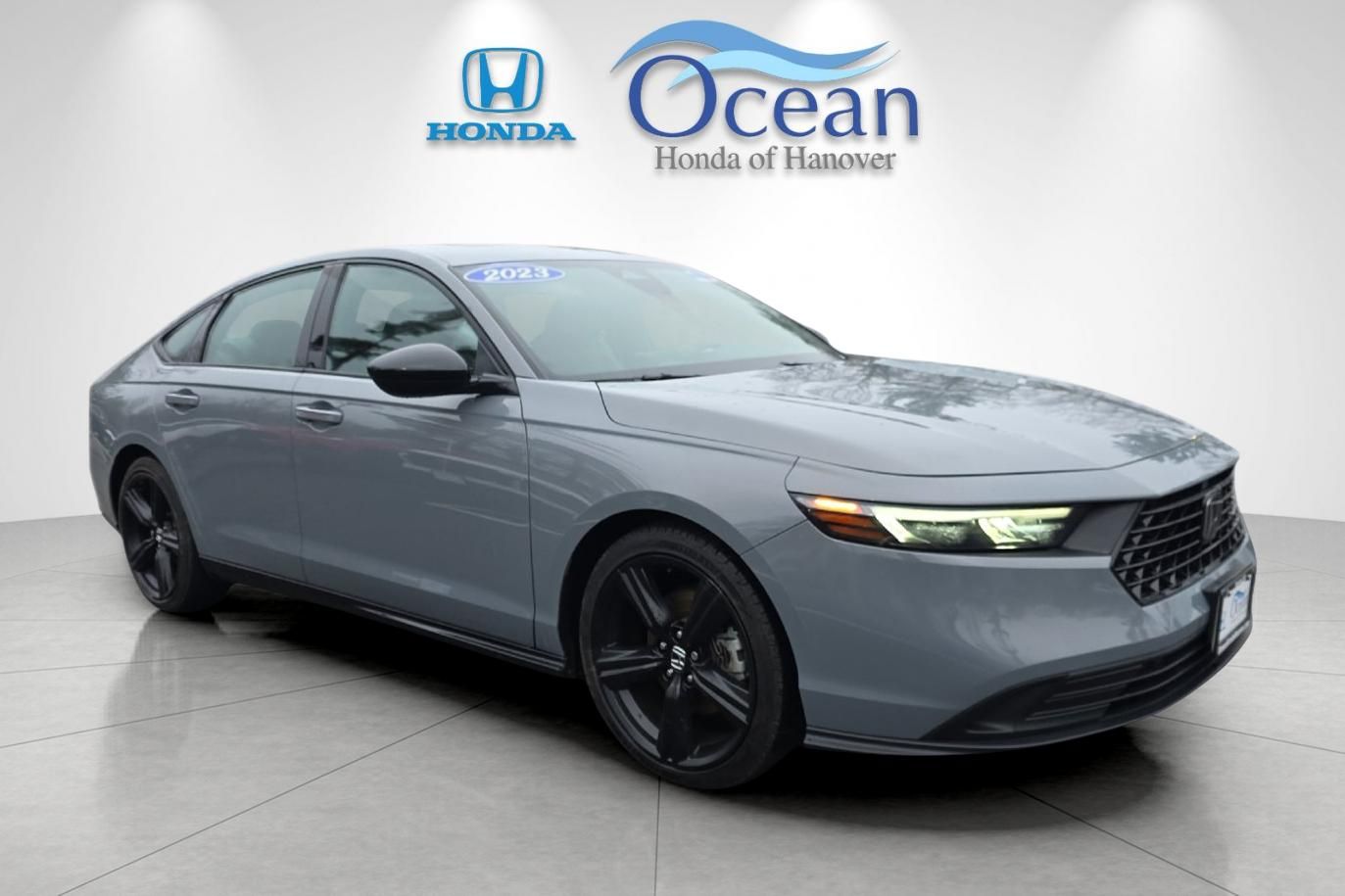 Urban Gray Pearl 2023 Honda Accord Hybrid Sport-L FWD Sedan Front-Wheel Drive Continuously Variable Transmission