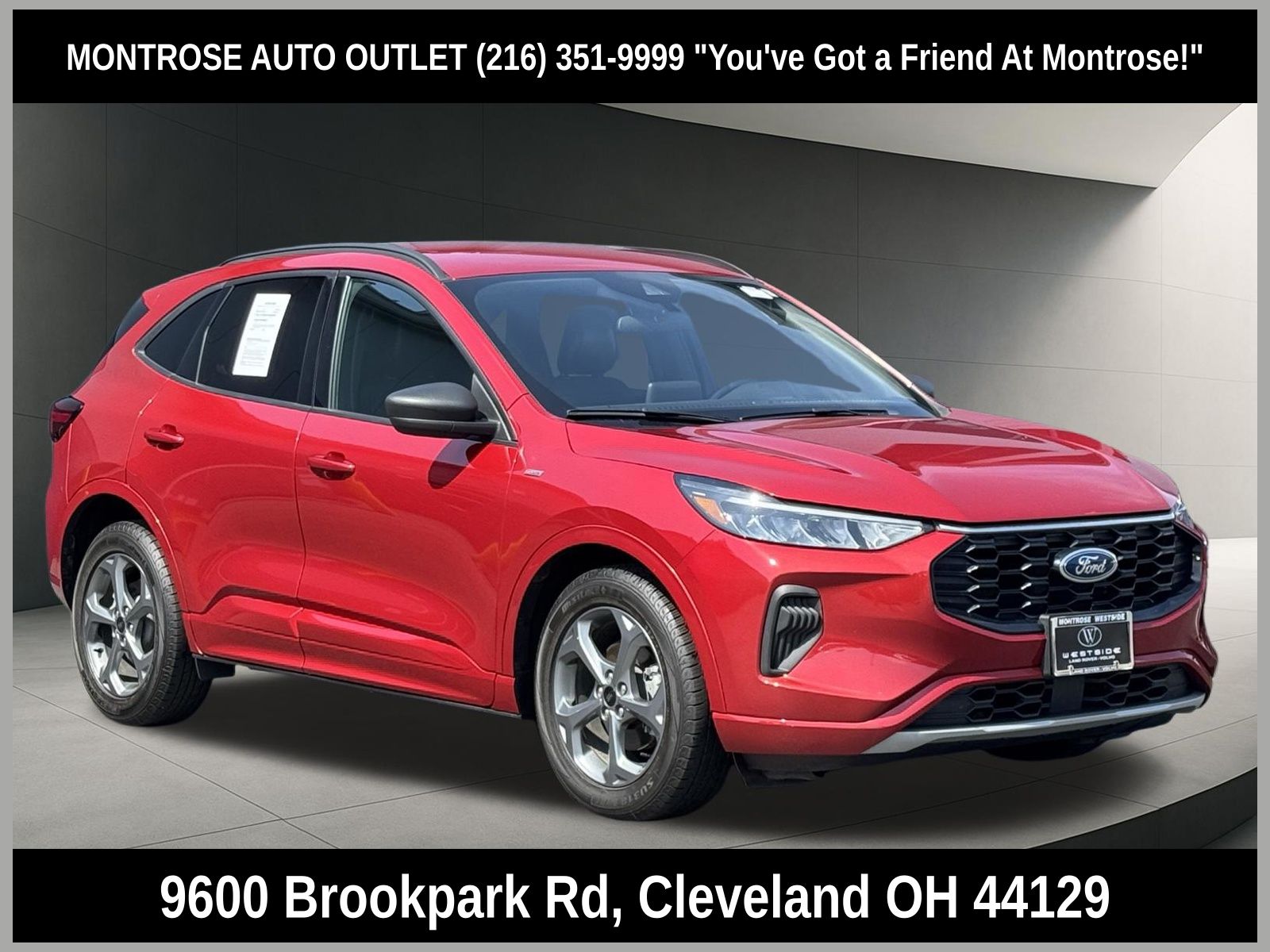 Red Metallic 2023 Ford Escape Hybrid ST-Line FWD SUV / Crossover Front-Wheel Drive Continuously Variable Transmission
