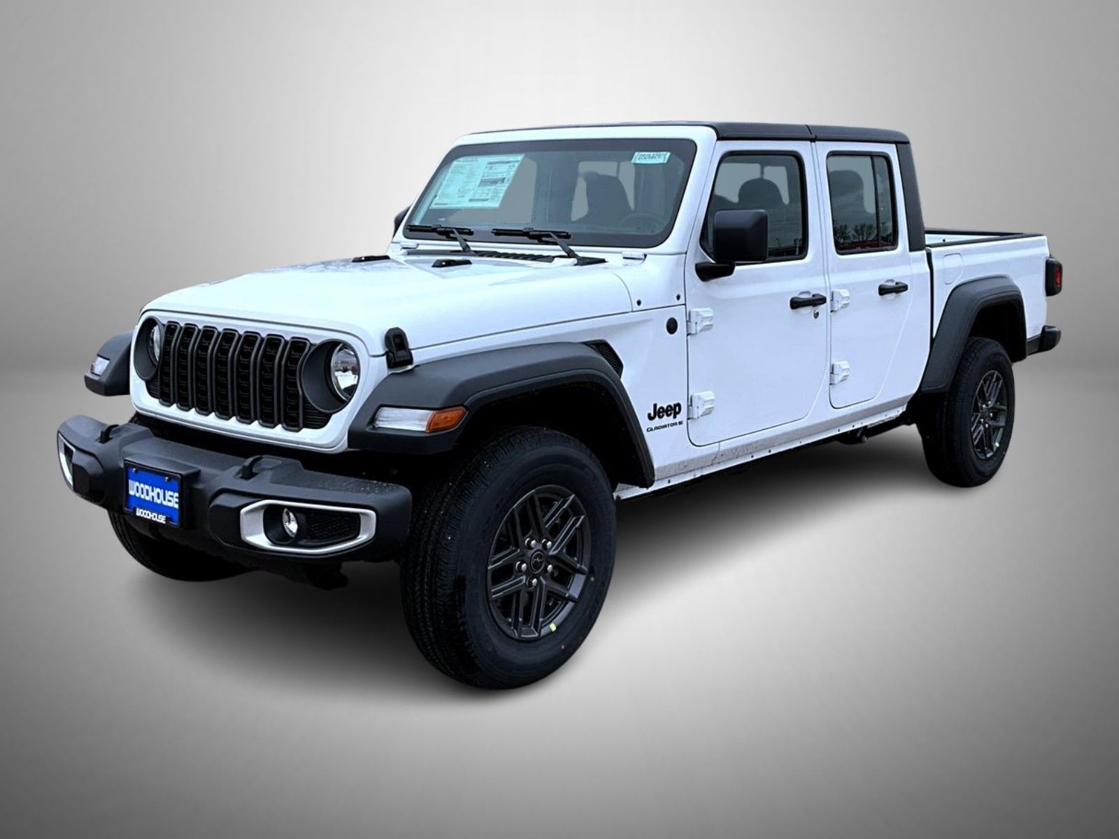 Bright White Clearcoat 2026 Jeep Gladiator Sport Crew Cab 4WD Pickup Truck Four-Wheel Drive 8-Speed Automatic