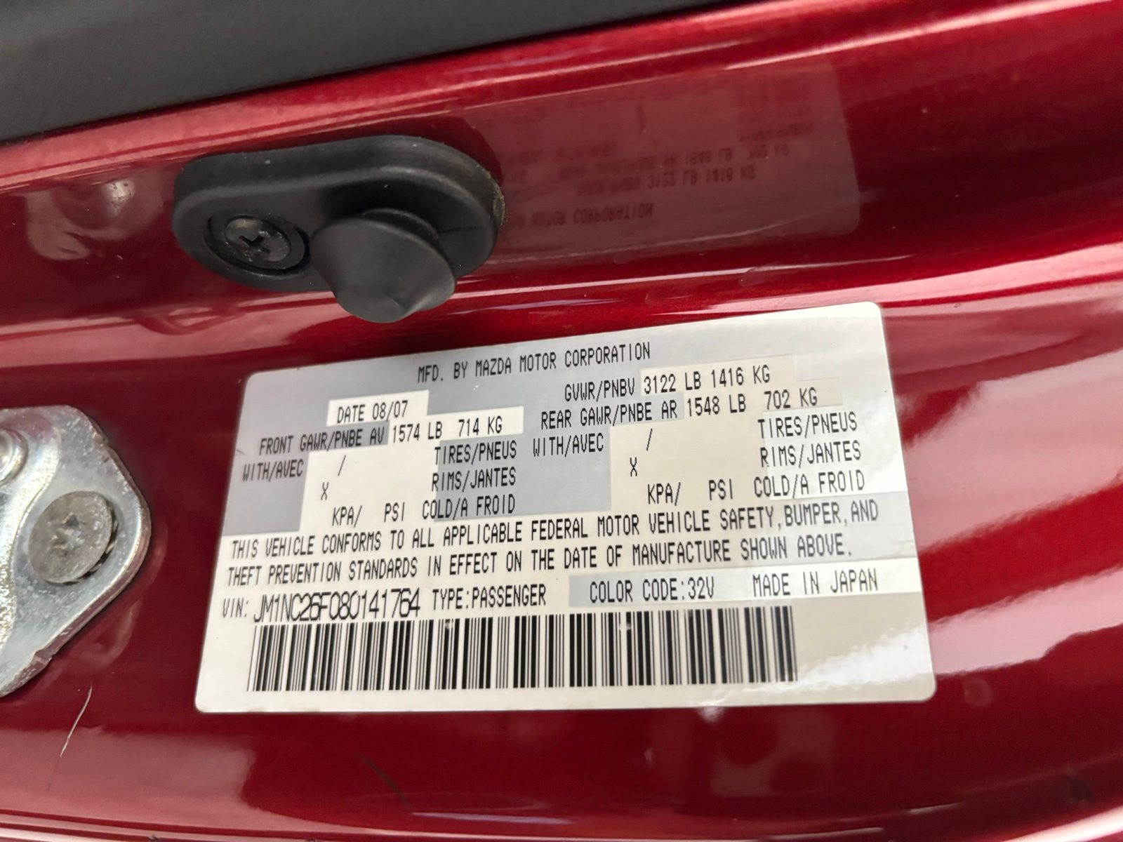 Used Car 2008 Mazda Miata  Grand Touring For Sale Under $10,000 In Austin, Texas