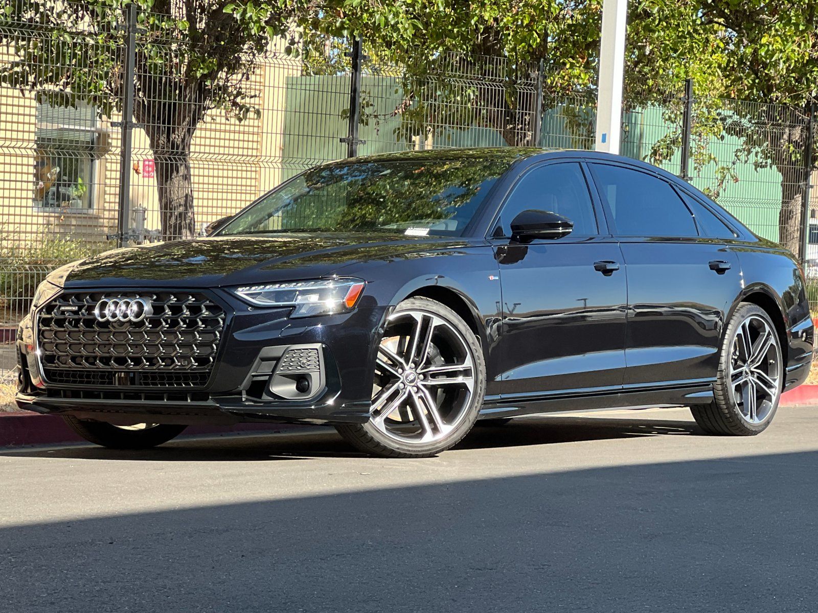 Sebring Black Crystal Effect 2025 Audi A8 Sedan All-Wheel Drive 8-Speed Automatic