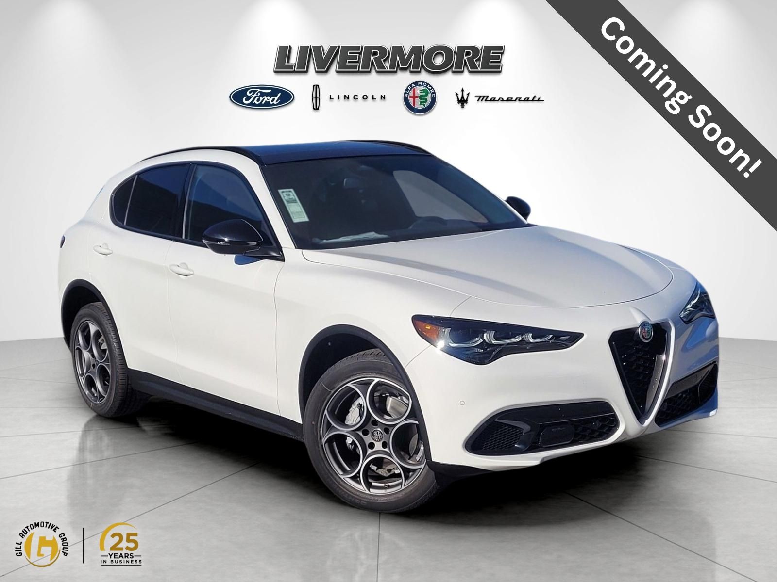 Milano White 2025 Alfa Romeo Stelvio SUV / Crossover All-Wheel Drive 8-Speed Automatic