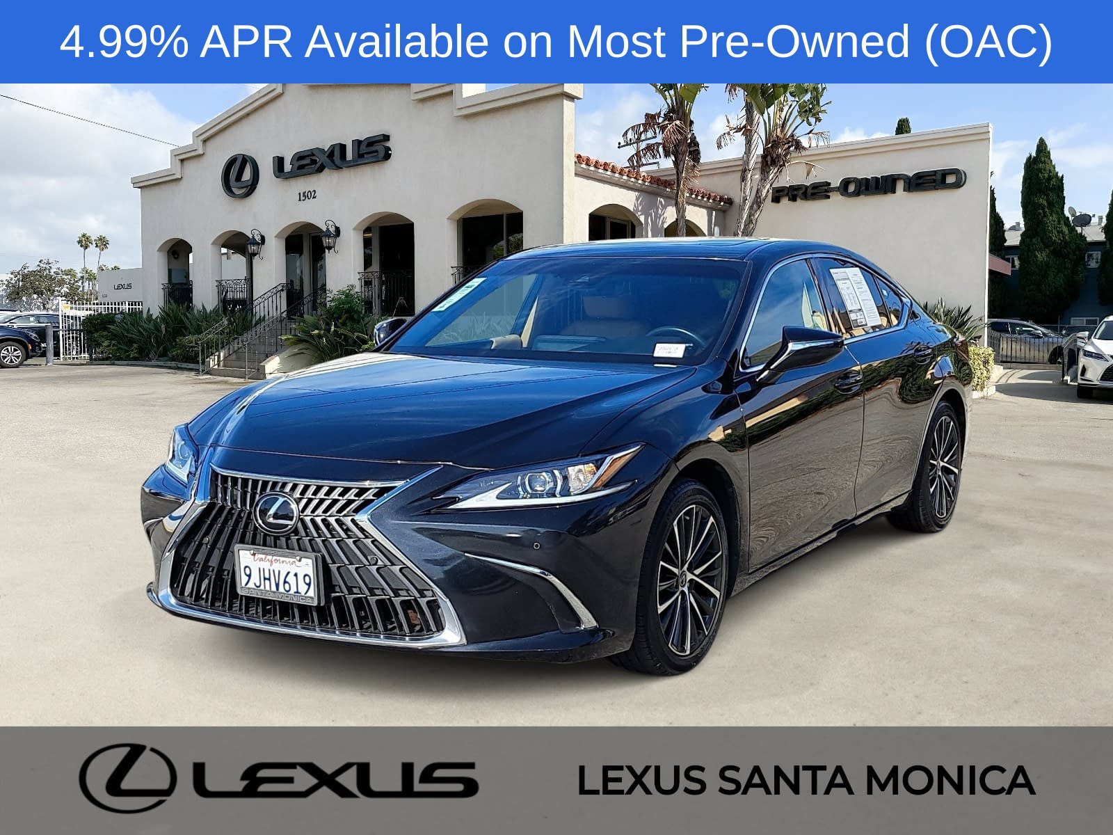 Black (Caviar) 2024 Lexus ES Sedan Front-Wheel Drive 8-Speed Automatic