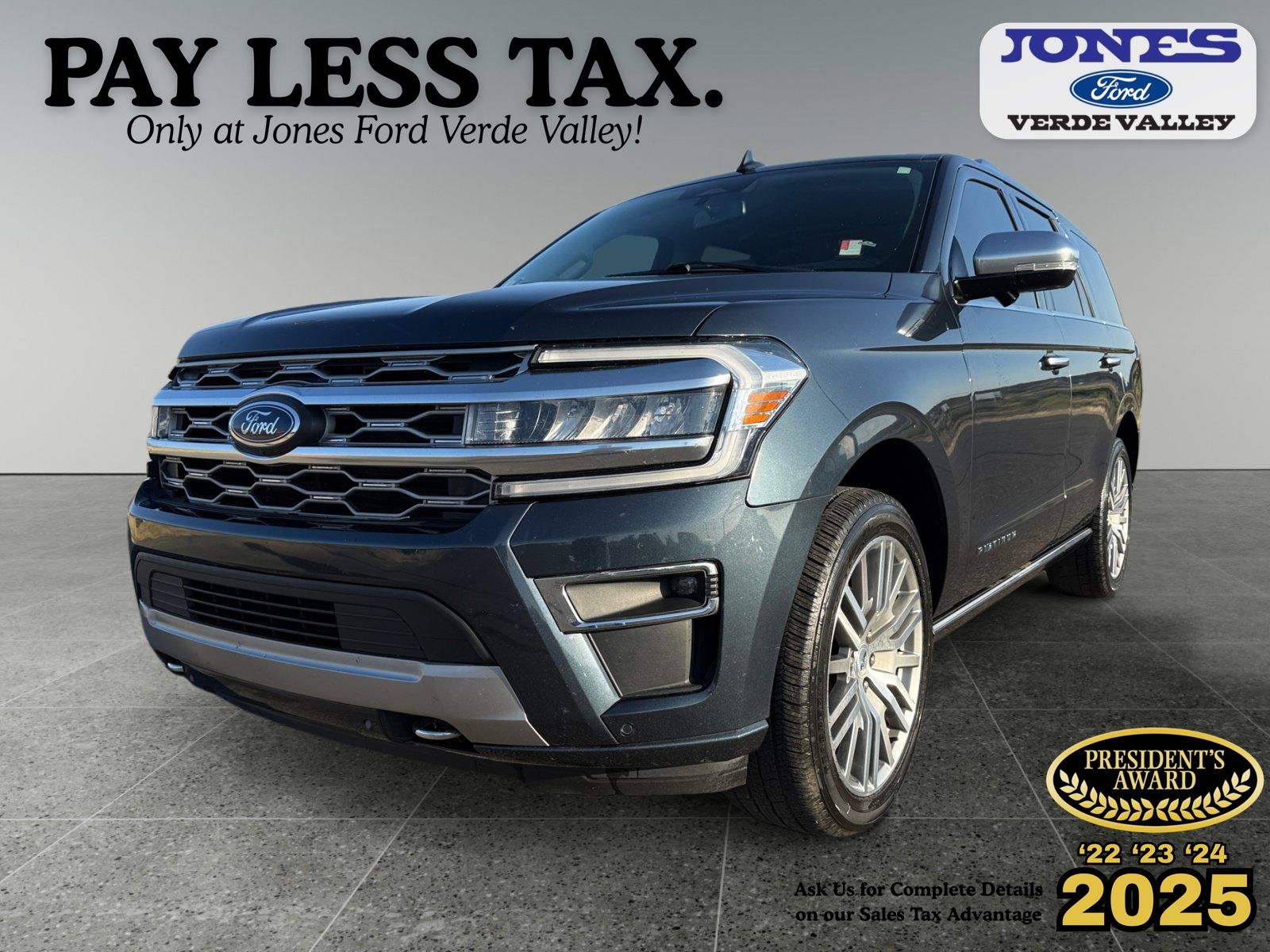 Blue Metallic 2023 Ford Expedition SUV / Crossover Four-Wheel Drive Automatic
