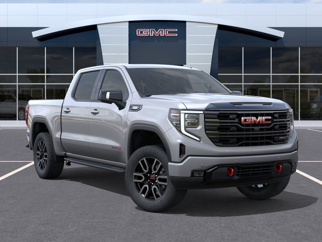 2026 GMC Sierra 1500 AT4 Silver at Ross Downing Buick GMC