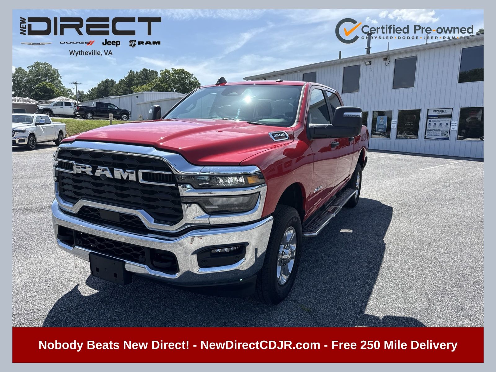 Flame Red Clearcoat 2026 RAM 2500 Pickup Truck Four-Wheel Drive 8-Speed Automatic