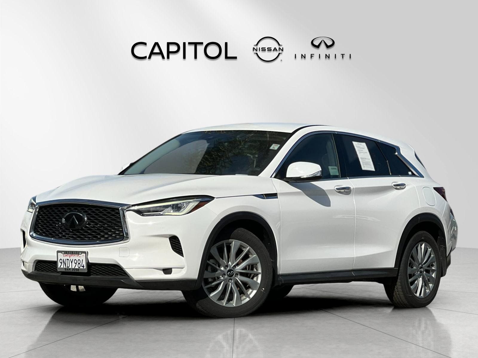 Lunar White 2024 INFINITI QX50 SUV / Crossover All-Wheel Drive Continuously Variable Transmission