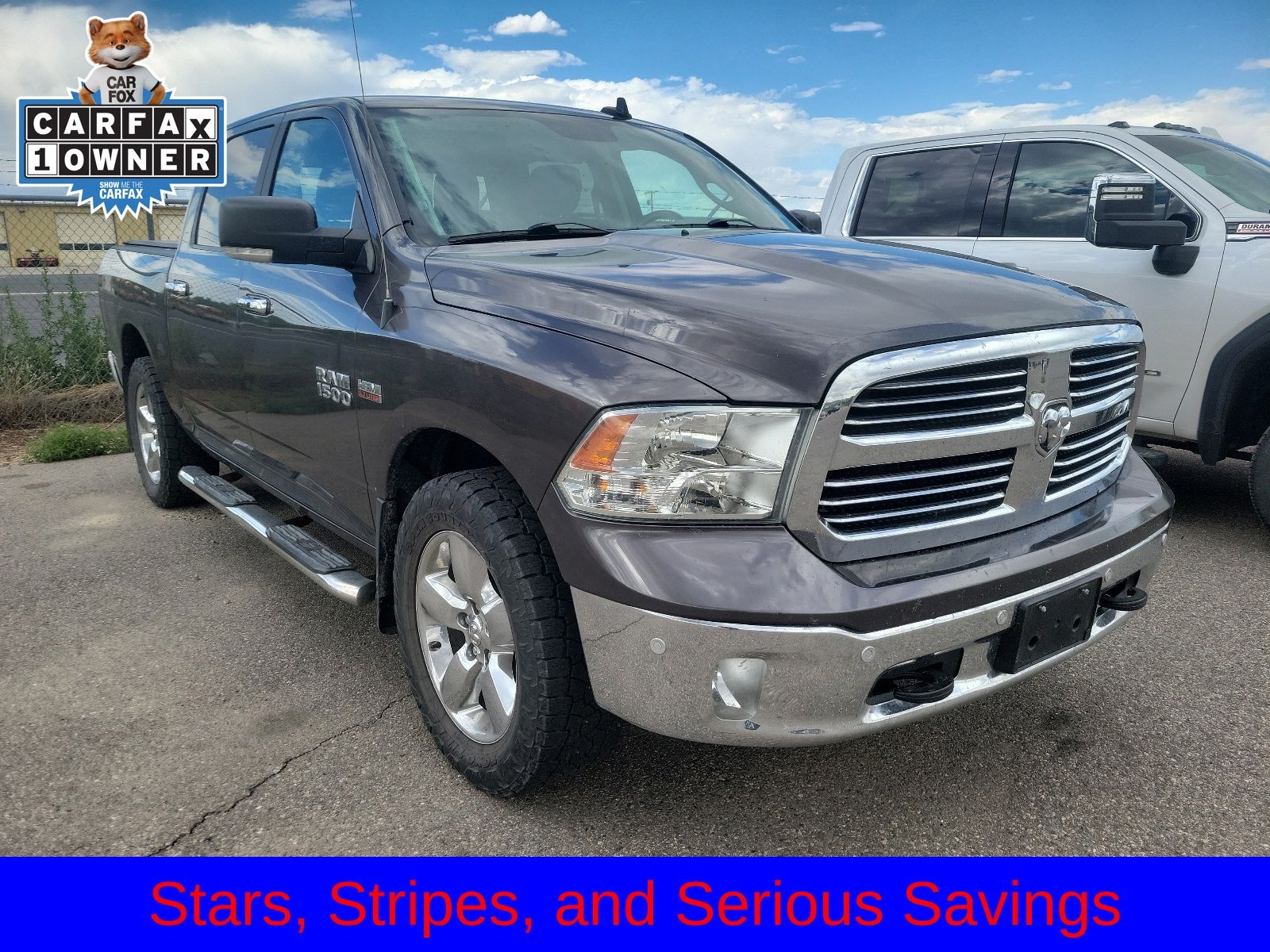 Gray (Granite Crystal Metallic Clearcoat) 2017 RAM 1500 Pickup Truck Four-Wheel Drive 8-Speed Automatic