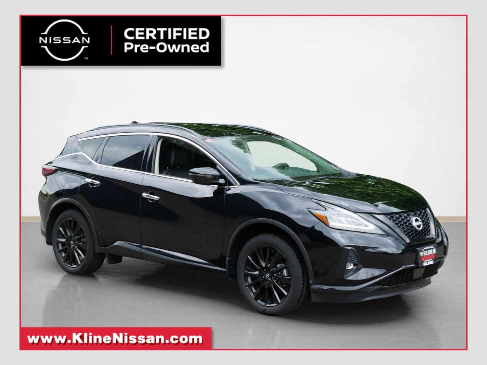 Super Black 2023 Nissan Murano SUV / Crossover All-Wheel Drive Continuously Variable Transmission