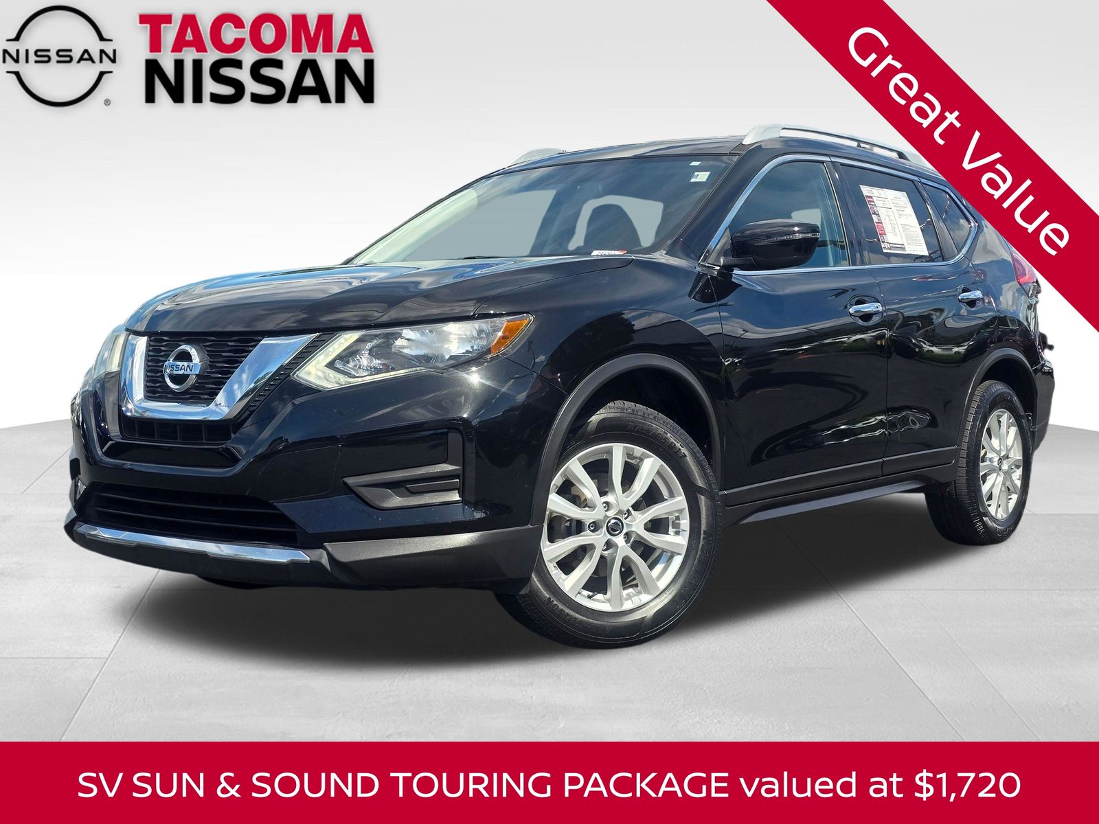 Gray (Magnetic Black) 2017 Nissan Rogue SV AWD SUV / Crossover All-Wheel Drive Continuously Variable Transmission