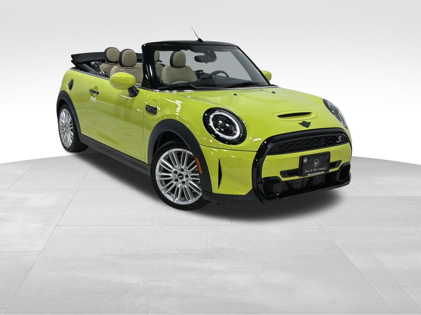 Zesty Yellow 2024 MINI Cooper Convertible Front-Wheel Drive 7-Speed Automatic