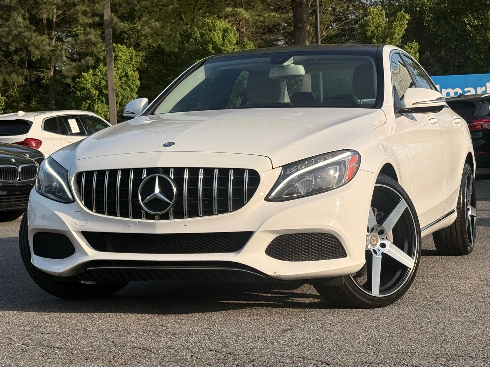 White 2017 Mercedes-Benz C-Class C 300 4MATIC Sedan All-Wheel Drive 7-Speed Automatic