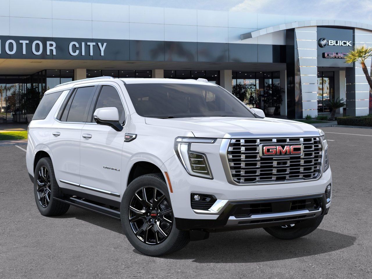 Glacier White Tricoat 2026 GMC Yukon Denali 4WD SUV / Crossover Four-Wheel Drive