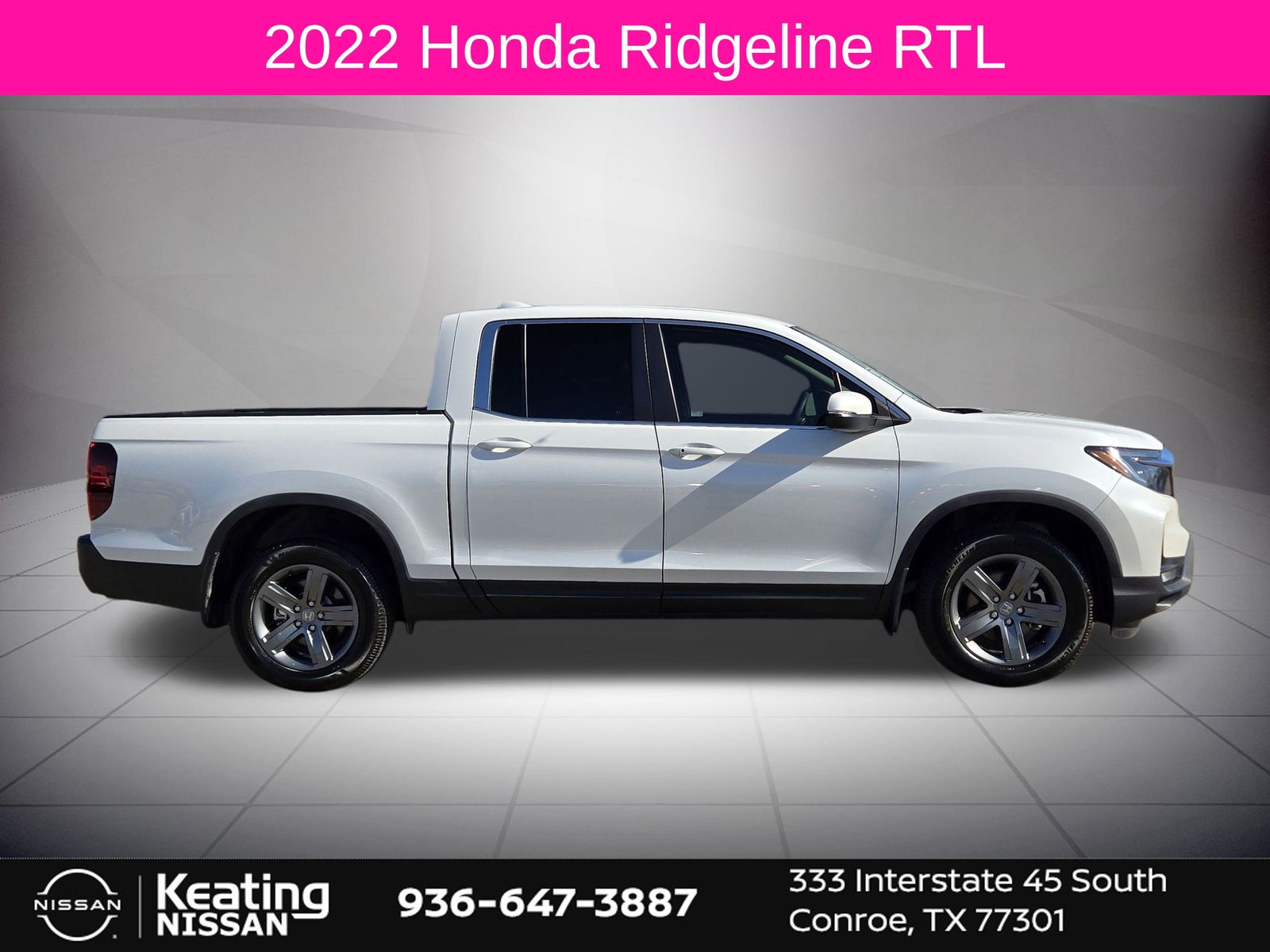 2022 Honda Ridgeline RTL White at AutoSavvy Houston Southwest