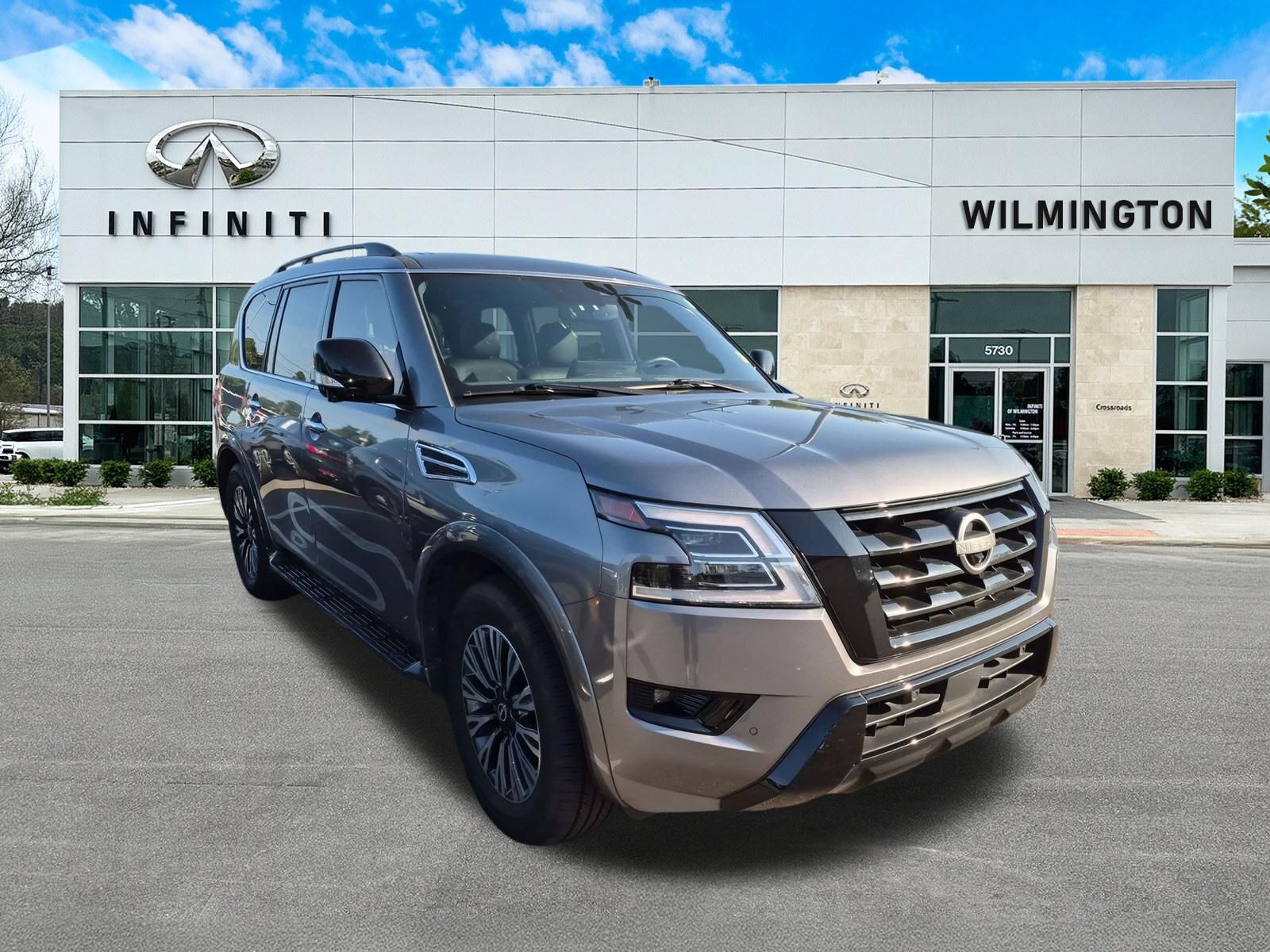 Gray (Gun Metallic) 2023 Nissan Armada SUV / Crossover 4X2 7-Speed Automatic