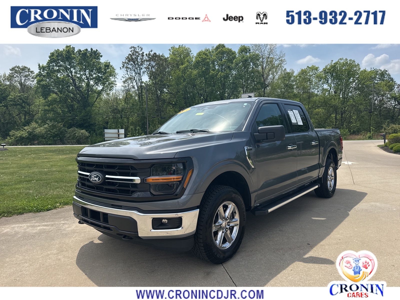 Gray Metallic 2025 Ford F-150 Pickup Truck Four-Wheel Drive Automatic