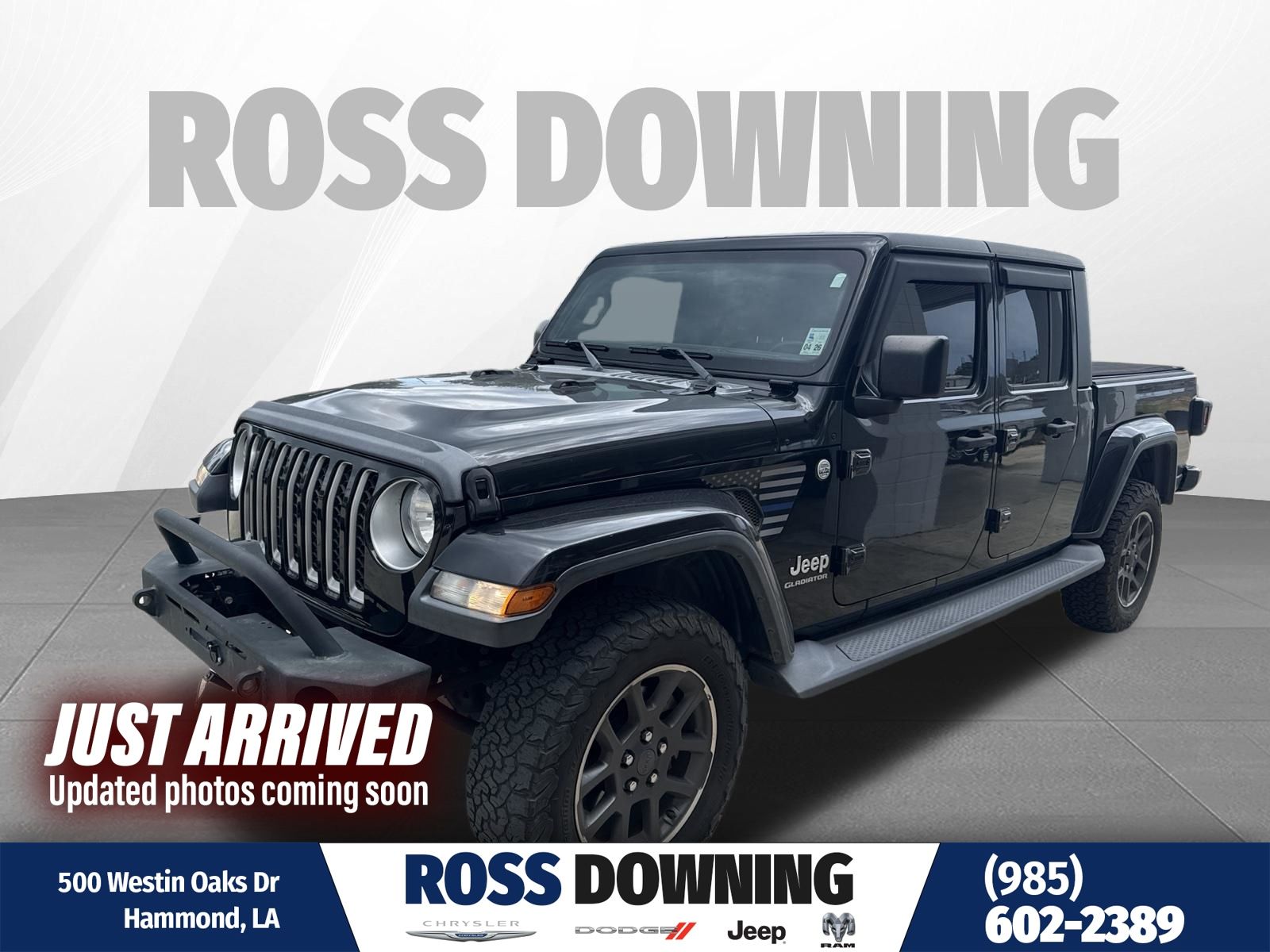 Black Clearcoat 2020 Jeep Gladiator Pickup Truck Four-Wheel Drive 8-Speed Automatic