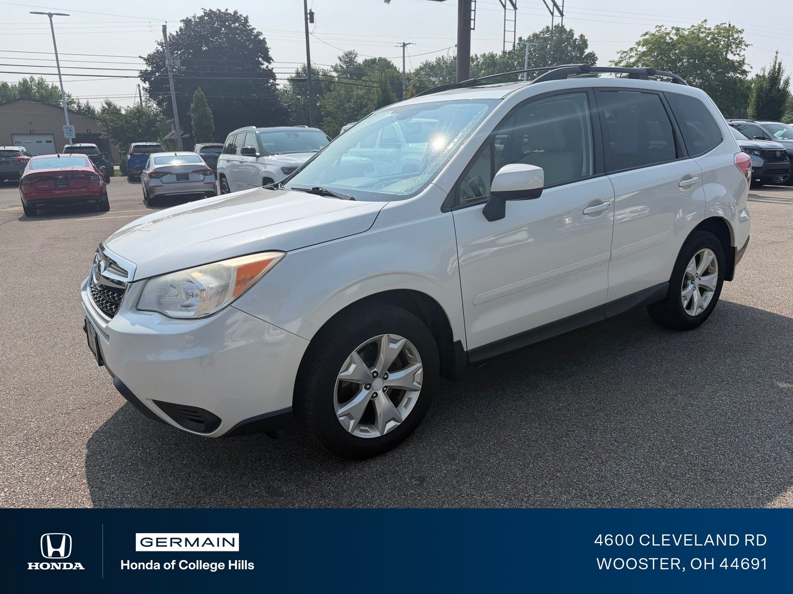 Satin White Pearl 2015 Subaru Forester SUV / Crossover All-Wheel Drive Continuously Variable Transmission