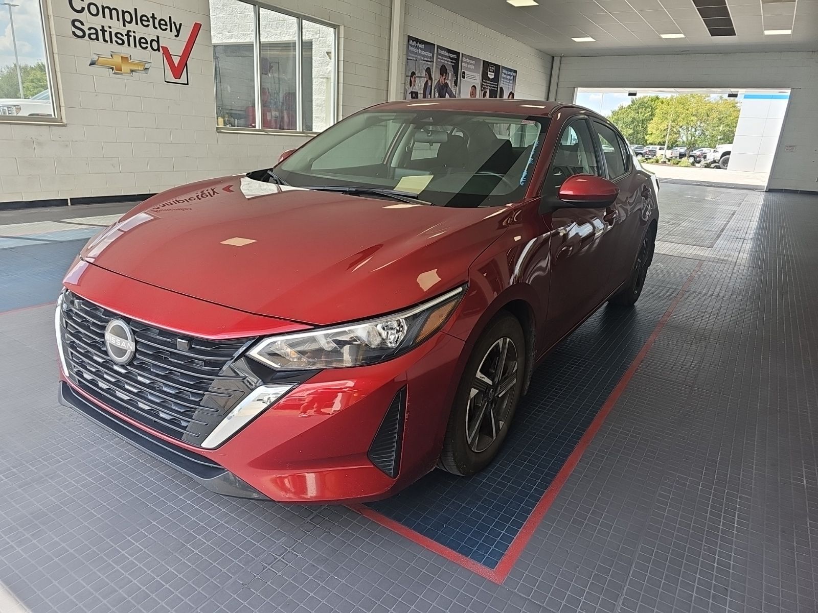 Red (Scarlet Ember Tintcoat) 2024 Nissan Sentra Sedan Front-Wheel Drive Continuously Variable Transmission
