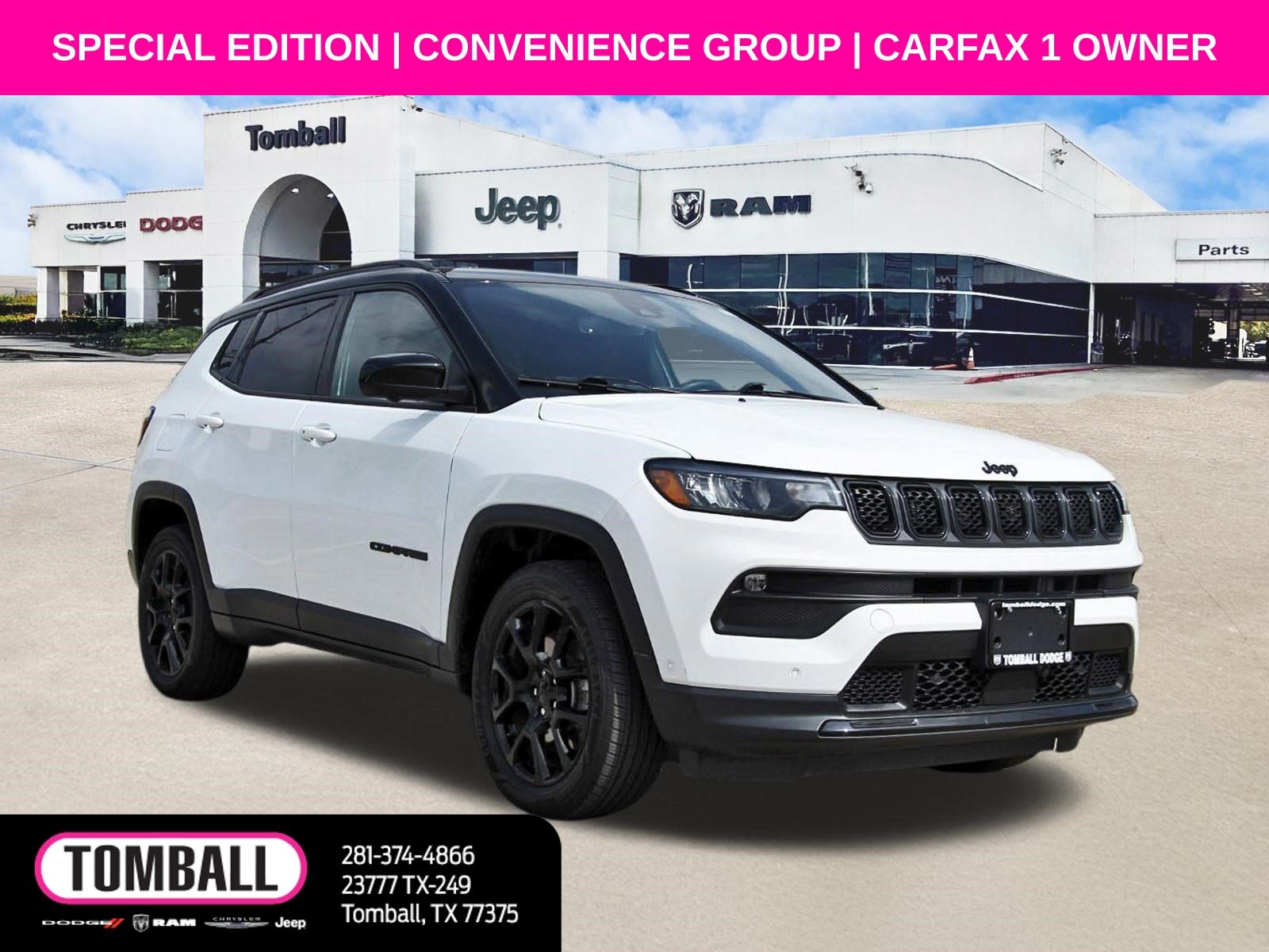 Bright White Clearcoat 2023 Jeep Compass SUV / Crossover Four-Wheel Drive 8-Speed Automatic