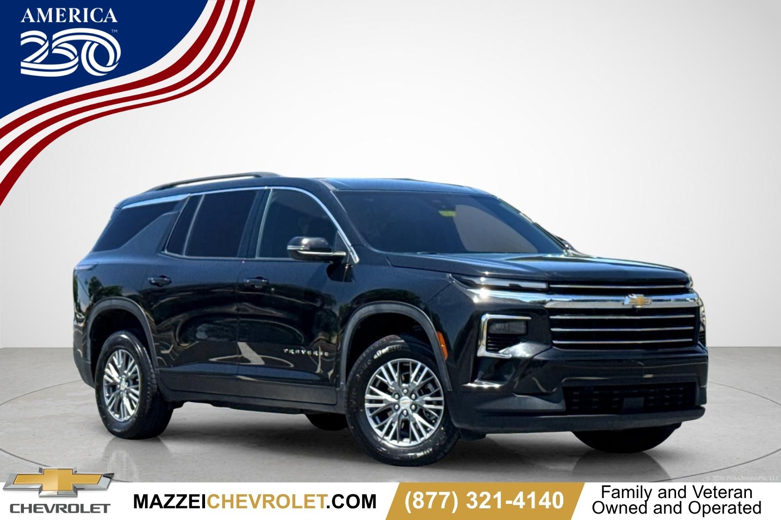 Mosaic Black Metallic 2025 Chevrolet Traverse SUV / Crossover Front-Wheel Drive 8-Speed Automatic