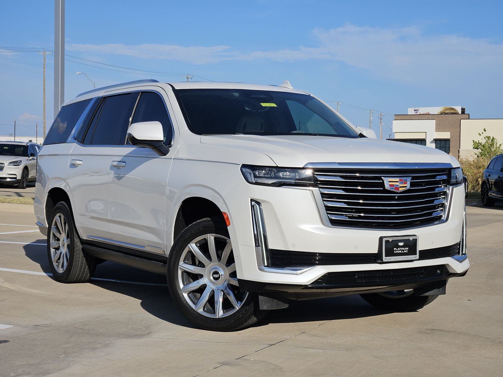 Crystal White Tricoat 2023 Cadillac Escalade SUV / Crossover Four-Wheel Drive Automatic