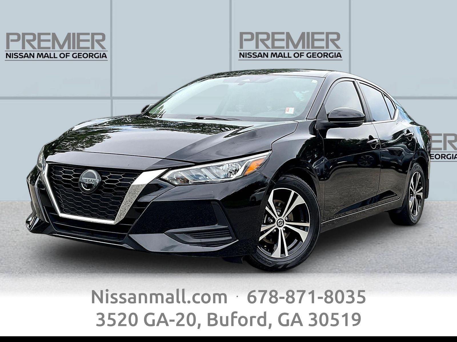 Super Black 2020 Nissan Sentra Sedan Front-Wheel Drive Continuously Variable Transmission