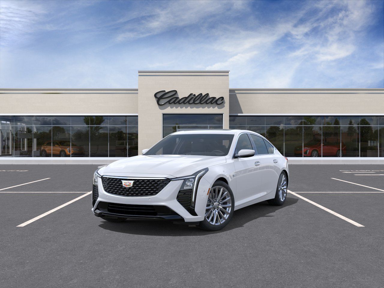 2026 Cadillac CT5 Premium Luxury White at Ross Downing Buick GMC