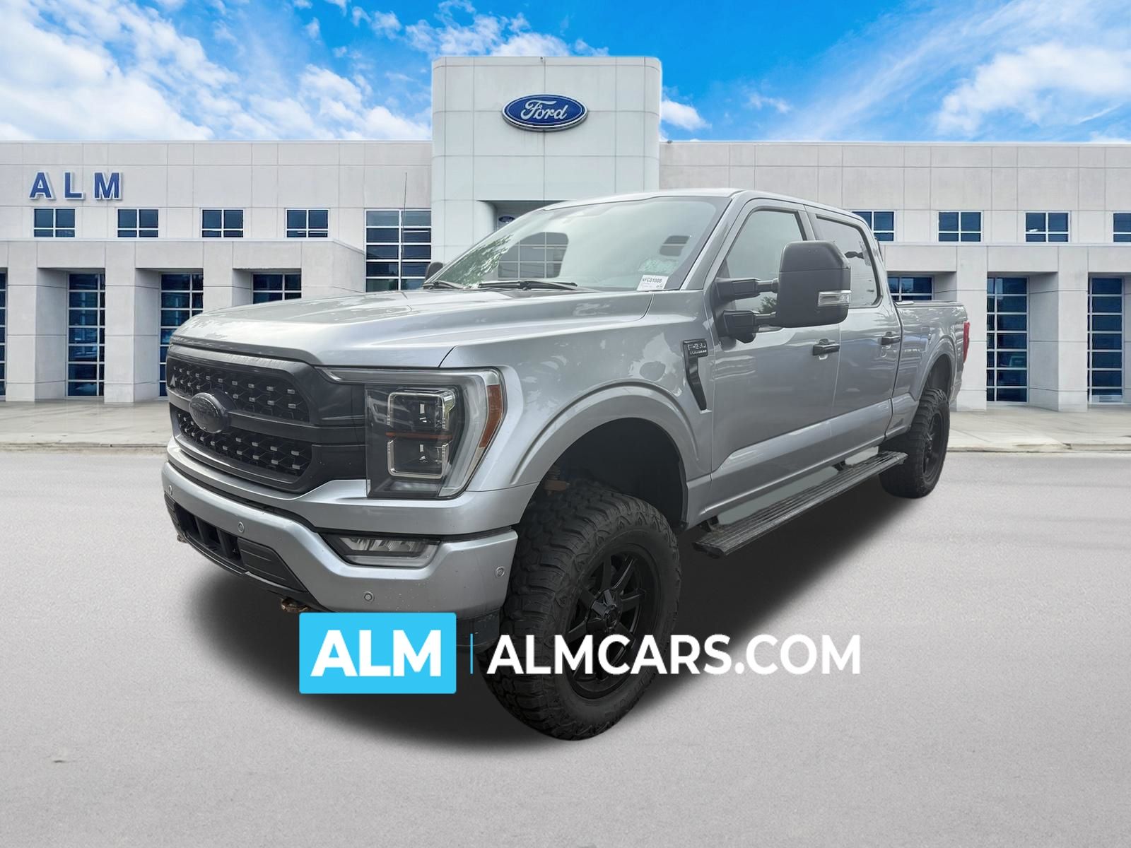 Iconic Silver Metallic 2022 Ford F-150 Pickup Truck Four-Wheel Drive Automatic